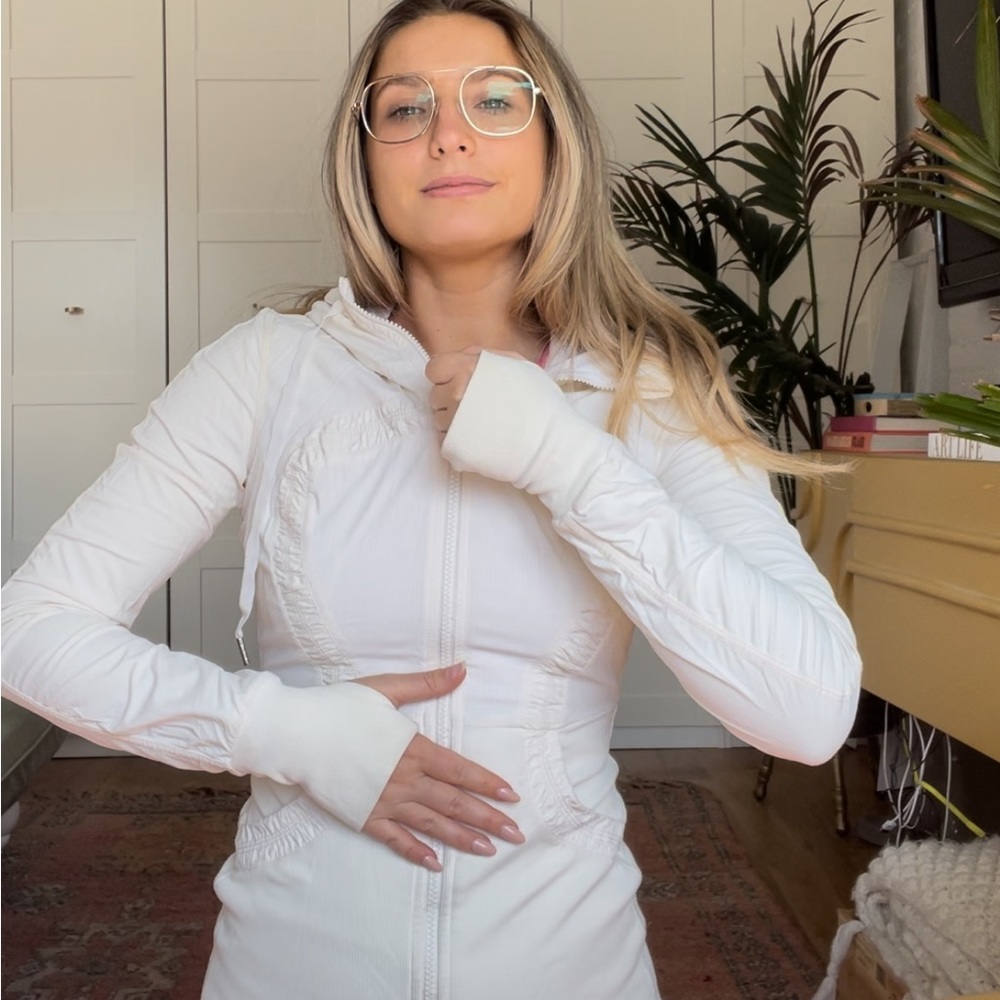 Lululemon cream activewear hoodie 4